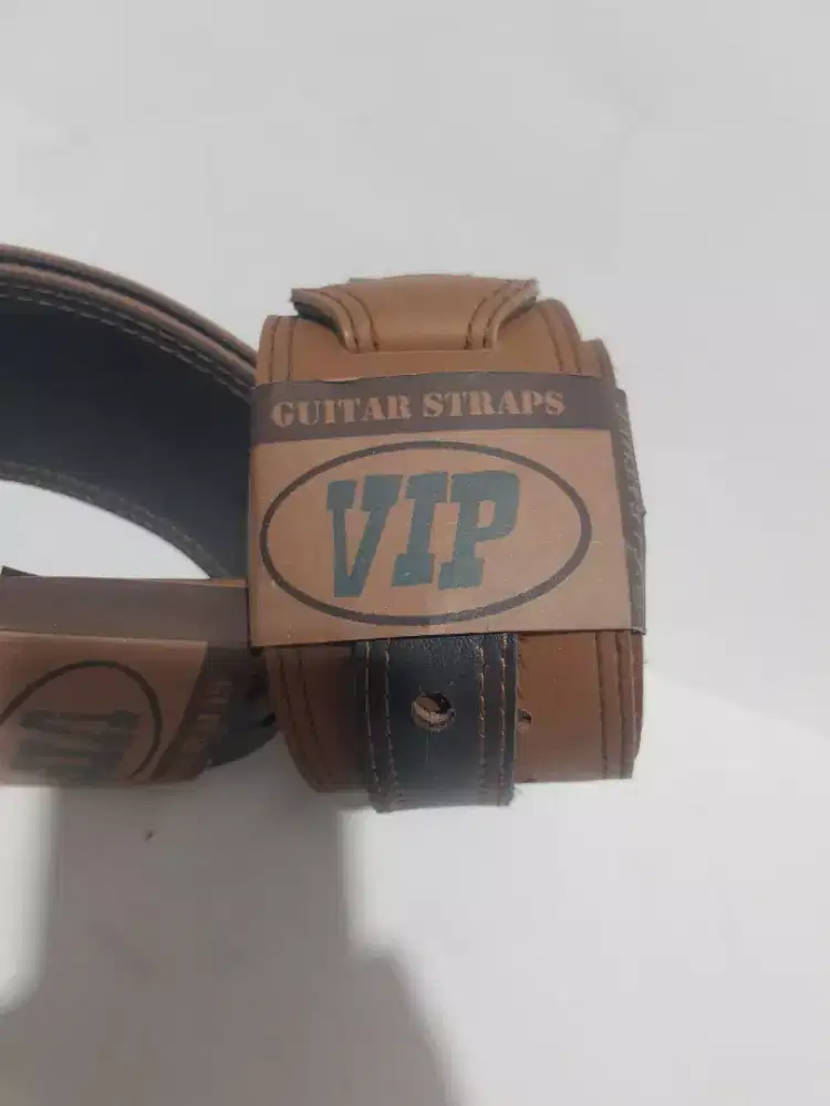 Strap gitar guitar strap kulit coklat