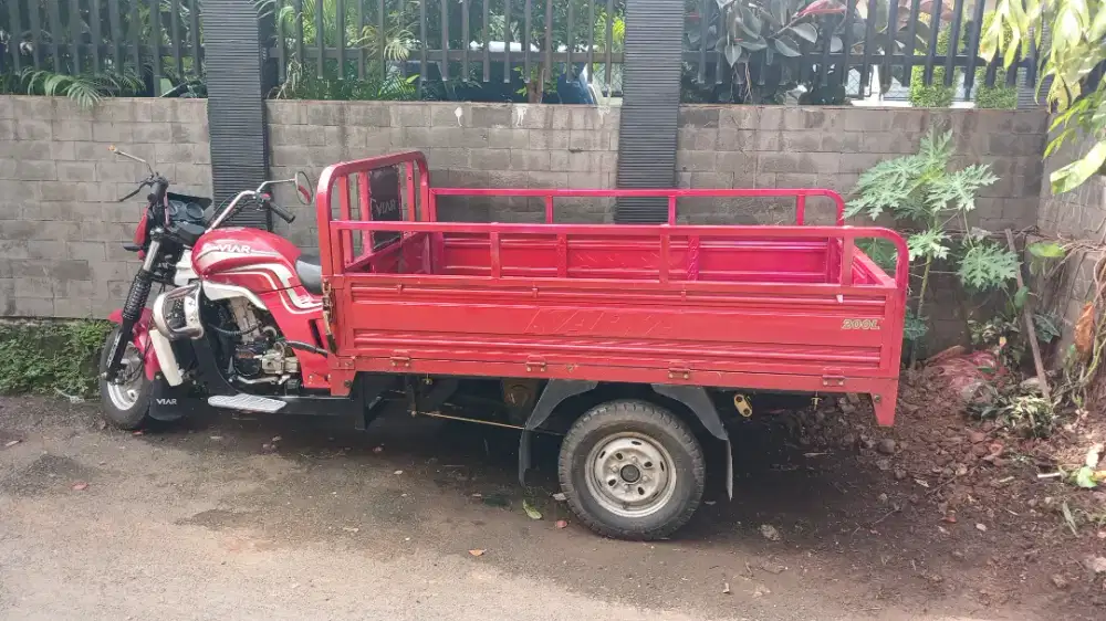 Biar Tiga Roda cc 200 tahun 2024 warna merah