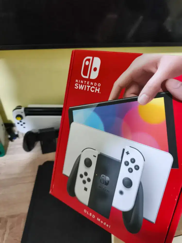Nintendo switch Oled mulus like new lengkap