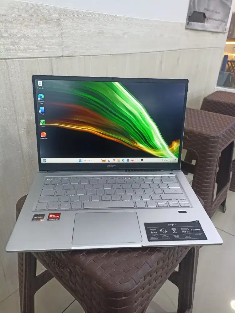 Dijual Acer Swift SF314-43 AMD Ryzen 5-5500U 16/512 mulus like new!!!