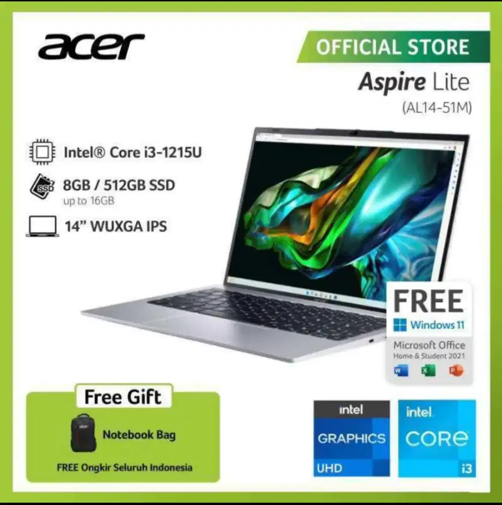 ACER ASPIRE LITE DENGAN CICILAN RINGAN HOME CREDIT