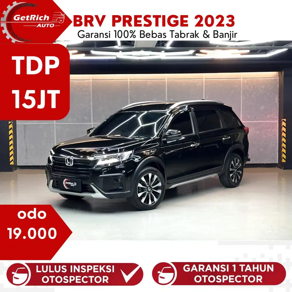19Rb km. !!!Honda BRV 2023 Shensing Prestige Hitam Super Mulus