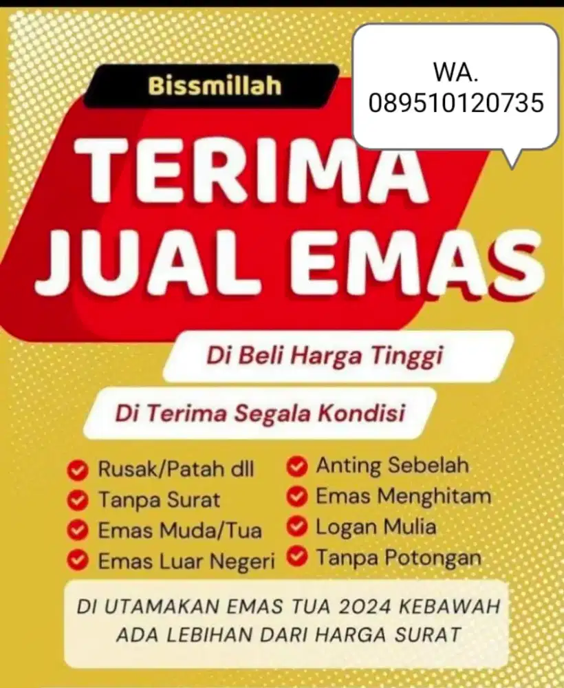 Terima jual beli emas dari toko lain harga tinggi