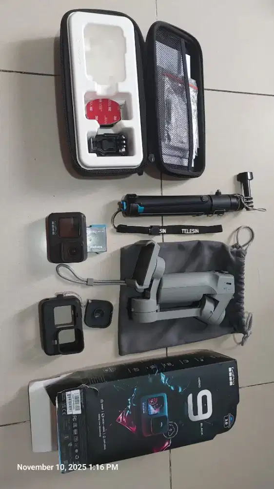 Gopro 9 dan Gimbal Moza mini mx