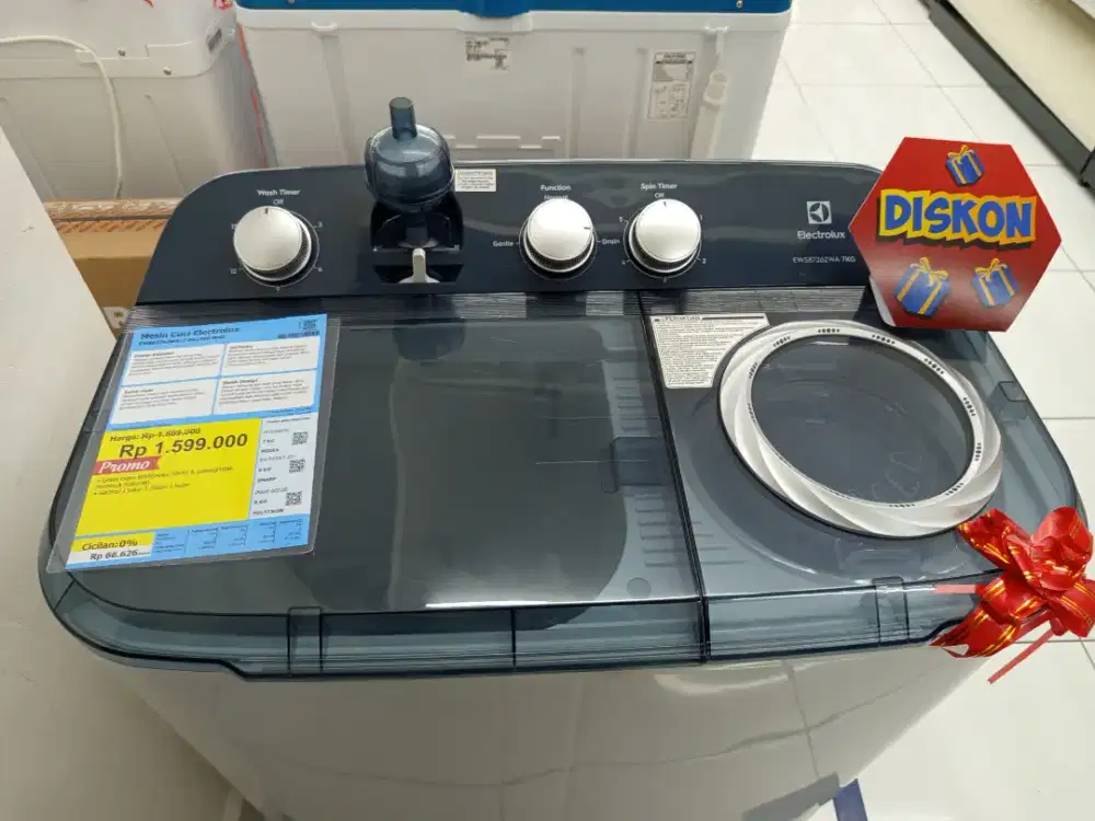 Mesin cuci 2 tabung Electrolux