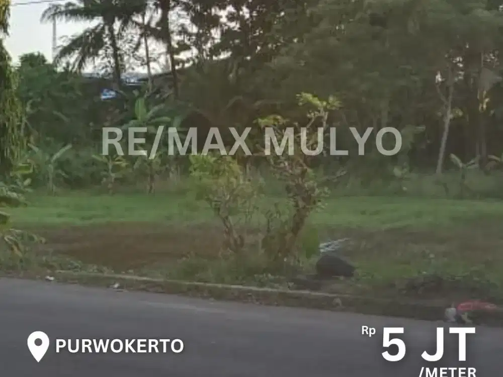Tanah Dijual Seluas 1395 m2 Dengan Akses Mobil/Truk di Purwokerto
