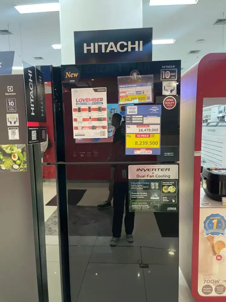 Kulkas Hitachi 2 pintu