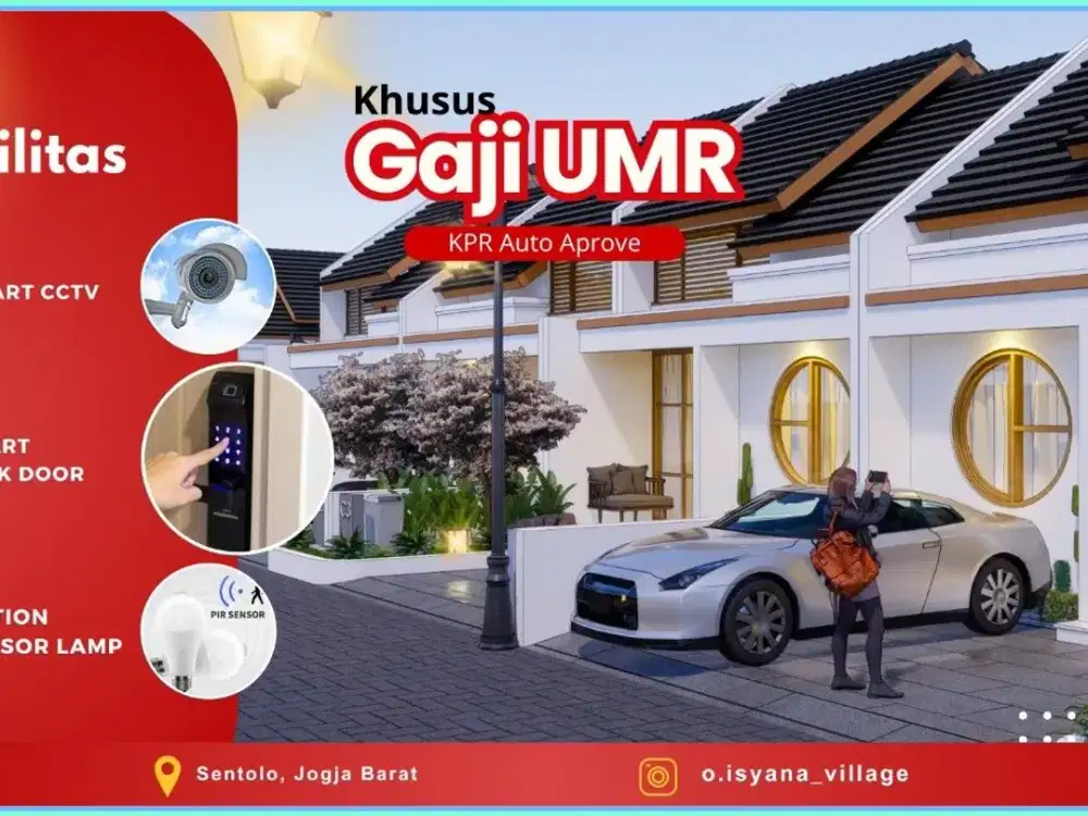 HUNIAN MURAH YOGYAKARTA 300 JUTAAN DALAM CLUSTER ONE GATE SYSTEM KULON PROGO