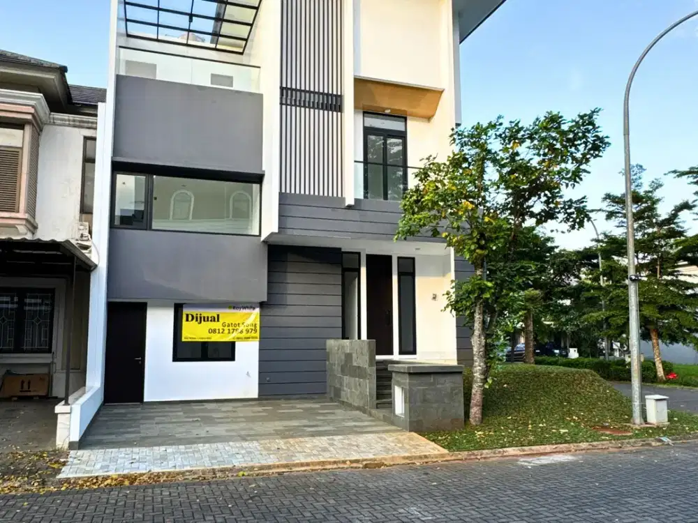 Rumah Baru Modern Konsep Split Level di Greenwich Bsd City