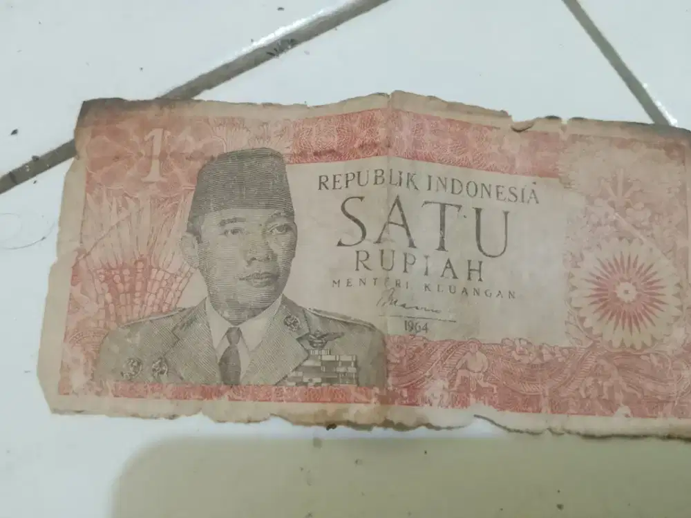 Uang 1 rupiah soekarno
