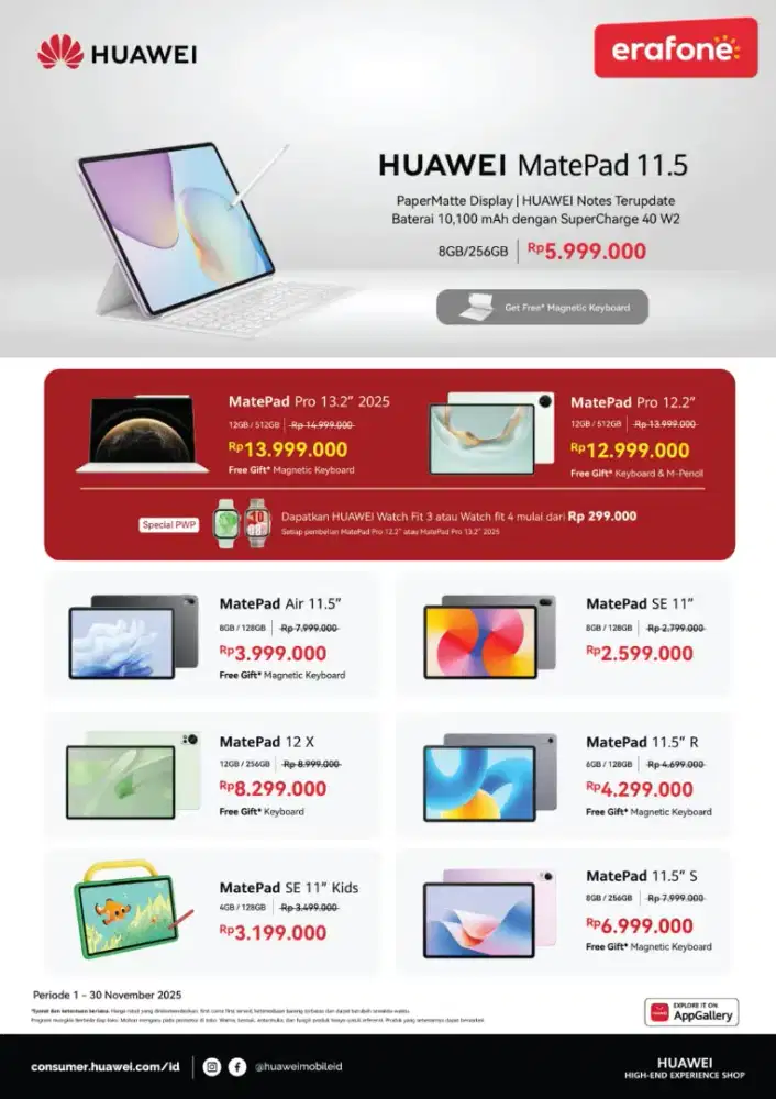 Cash / Credit Huawei Matepad 11.5 2025 tanpa dp
