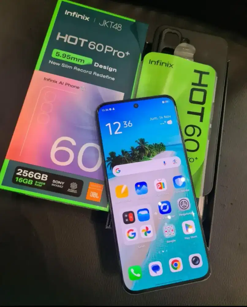 infinix hot 60pro plus ram8/256Gb fullset