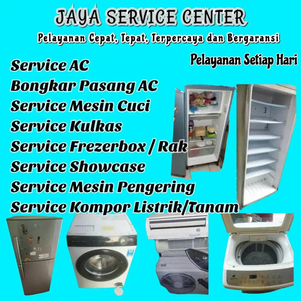 Service Kulkas Frezer Bongkar Pasang AC Servis AC Mesin Cuci Jambangan