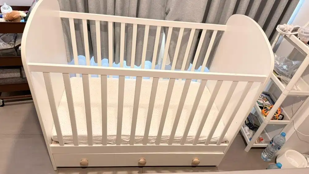 PRELOVED ikea gonatt cot with drawer