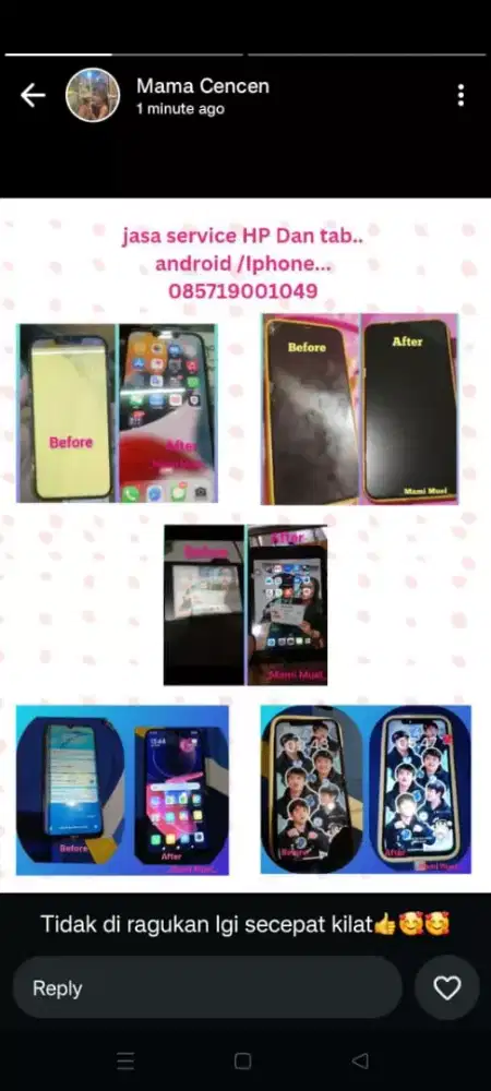 Terima service hp & tab