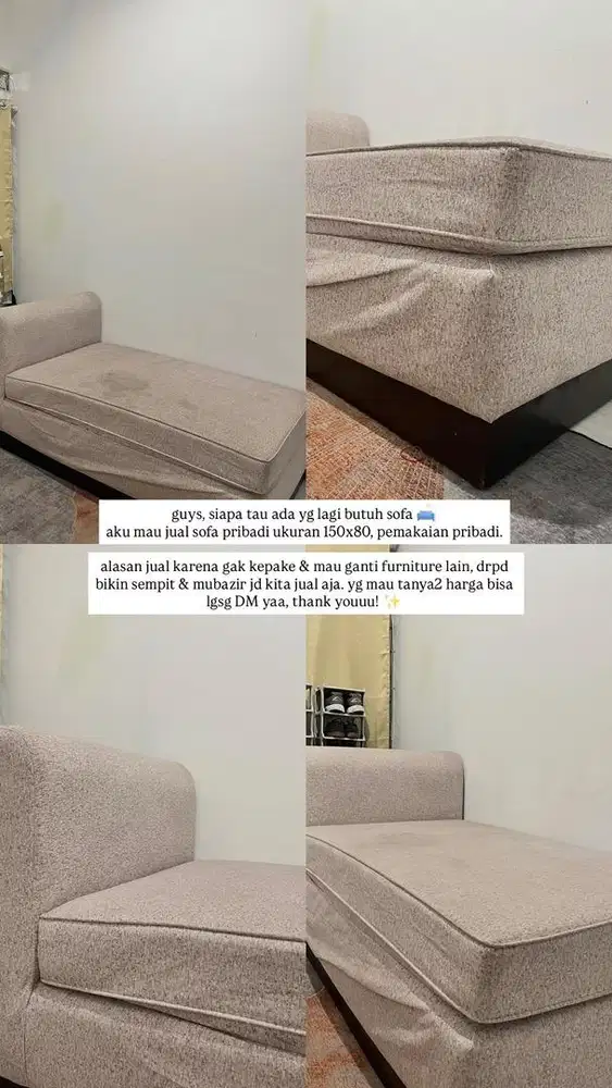 Dijual sofa custom second