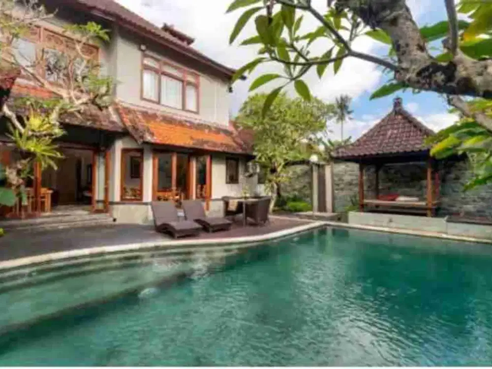 villa 5 Kamar Bunutan Ubud SHM PBG Fully Furnished Dekat Ubud center