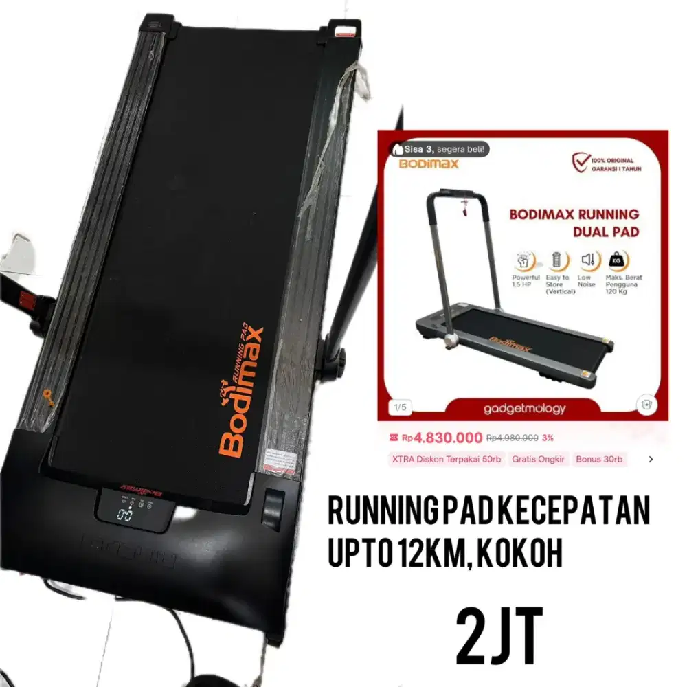 Body max running pad up to 12 km