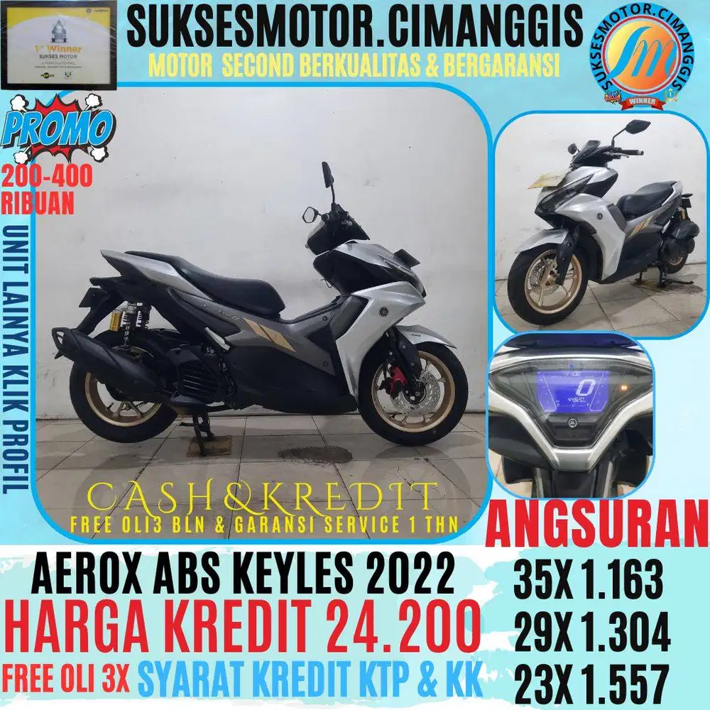 AEROX 155 ABS KEYLES CASHBACK UPTO 700 RIBUAN FREE OLI 3 BLN