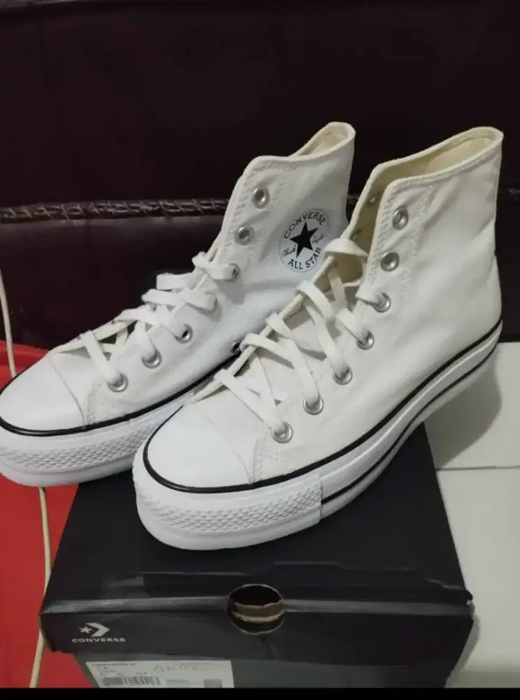 For Sale!! Converse CTAS LIFT HI WHITE 38 EUR, 24.5 CM