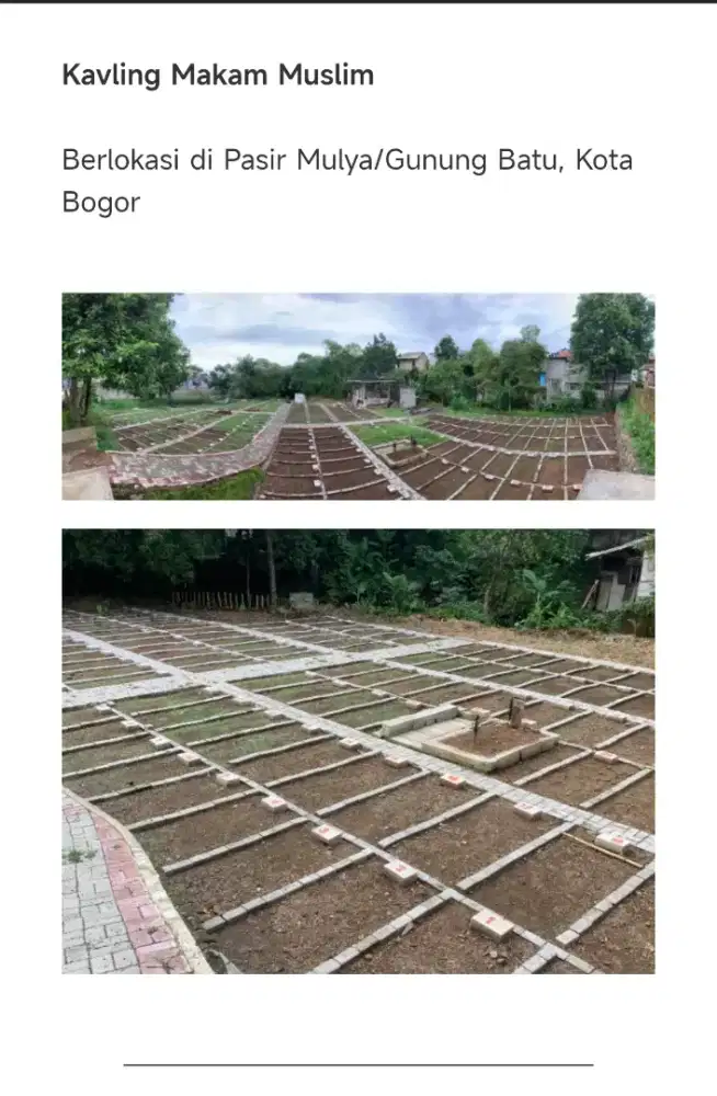 Kavling Makam Muslim Bogor – Tertata,Strategis dan Legal di Kota Bogor