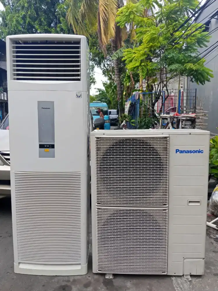 AC Standing Floor Panasonic 5 PK R 410 + Free pasang