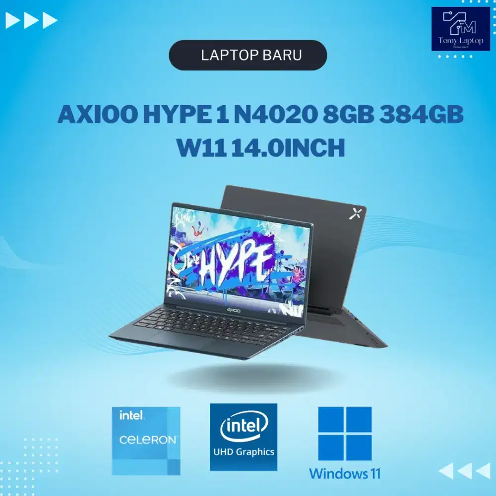 AXIOO HYPE 1 INTEL N4020 INTEL UHD GRAPHICS RAM 8DDR4 SSD 384GB