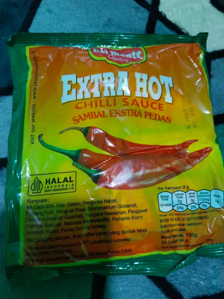 Saus delmonte extra hot