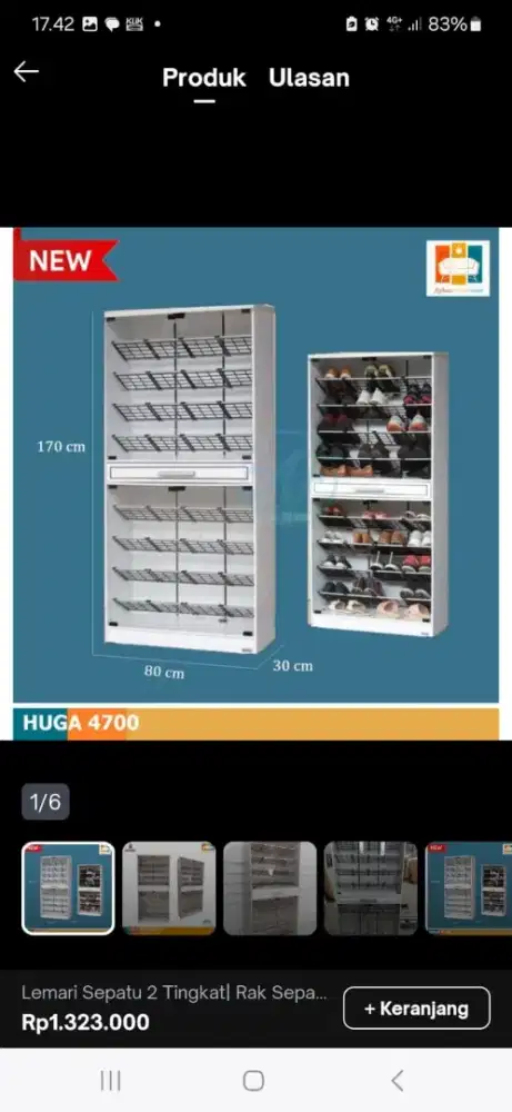 Lemari Sepatu Bisa Muat Banyak