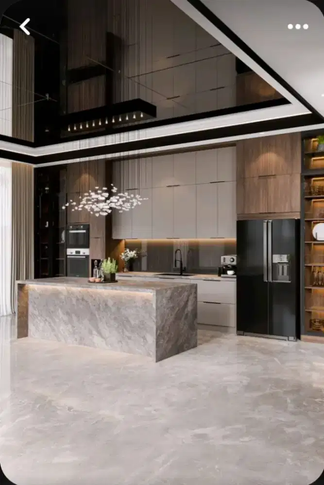 Kitchen set minimalis Lemari pakaian Bedroom set wallpanel wallpaper