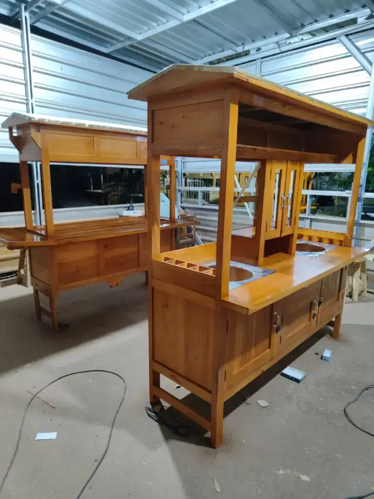 Gerobak Angkringan Bakso Mie Ayam PeceL Bubur Sate Martabak Ronde dlL