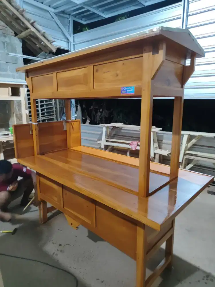 Gerobak Angkringan Bakso Mie Ayam PeceL Bubur Sate Martabak Ronde dlL