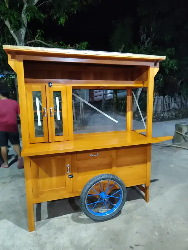 Gerobak Angkringan Bakso Mie Ayam PeceL Bubur Sate Martabak Ronde dlL