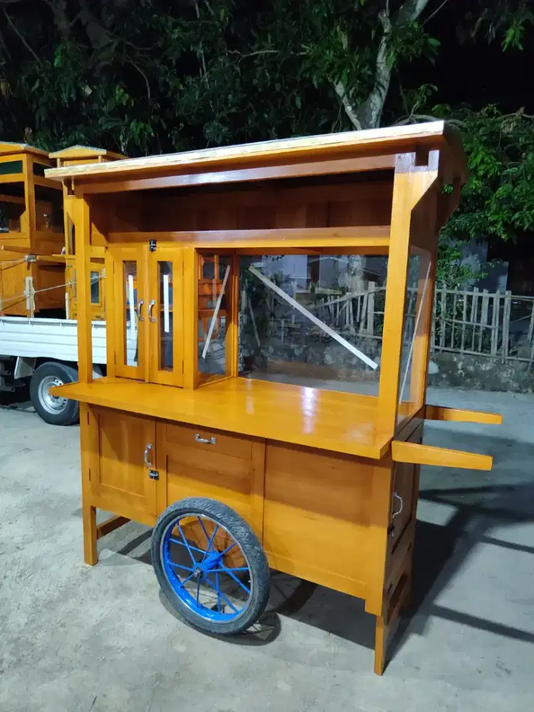 Gerobak Angkringan Bakso Mie Ayam PeceL Bubur Sate Martabak Ronde dlL