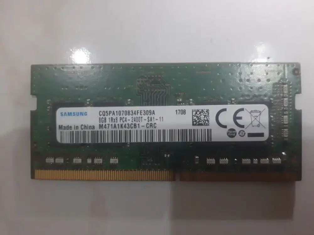 SAMSUNG DDR4 8GB PC4 - 2400T / 19200MHZ