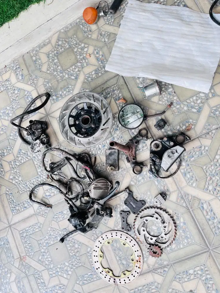 Segitiga tiger, tromol GL, pengereman GL, disk belakang Ninja rr,