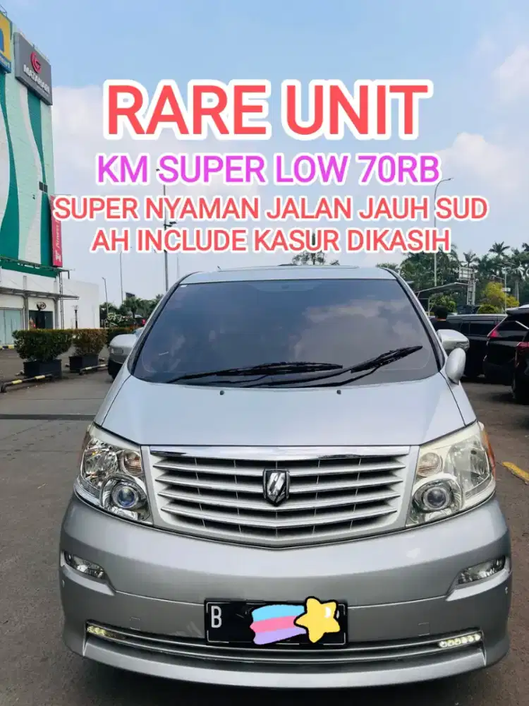 CASH MURAH KM 70 RB TOYOTA ALPHARD 2.4 V AT 2005 IRIT SUPER NYAMAN