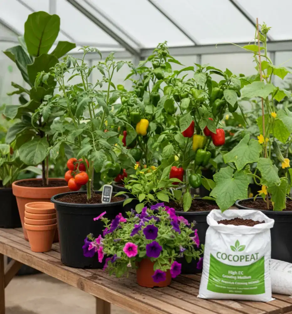 Media tanam Sekam Bakar dan Cocopeat high EC , siap antar