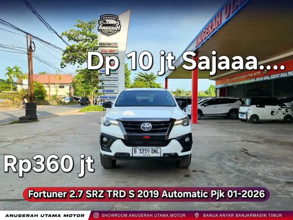 Dp10jt Fortuner SRZ TRD S Faceloft 2019 Automatic