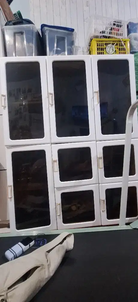 Anbox lemari PAKAIAN PLASTIK 6_15 dengan hanger dan strok boxminimalis