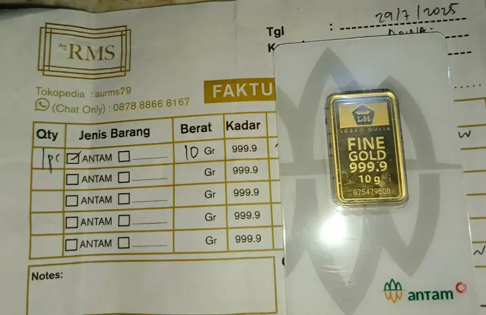 Antam 10 gr 2025