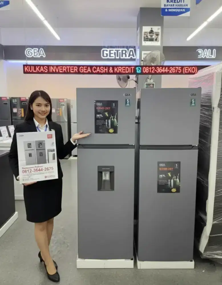 Kulkas Inverter Gea 2 pintu
