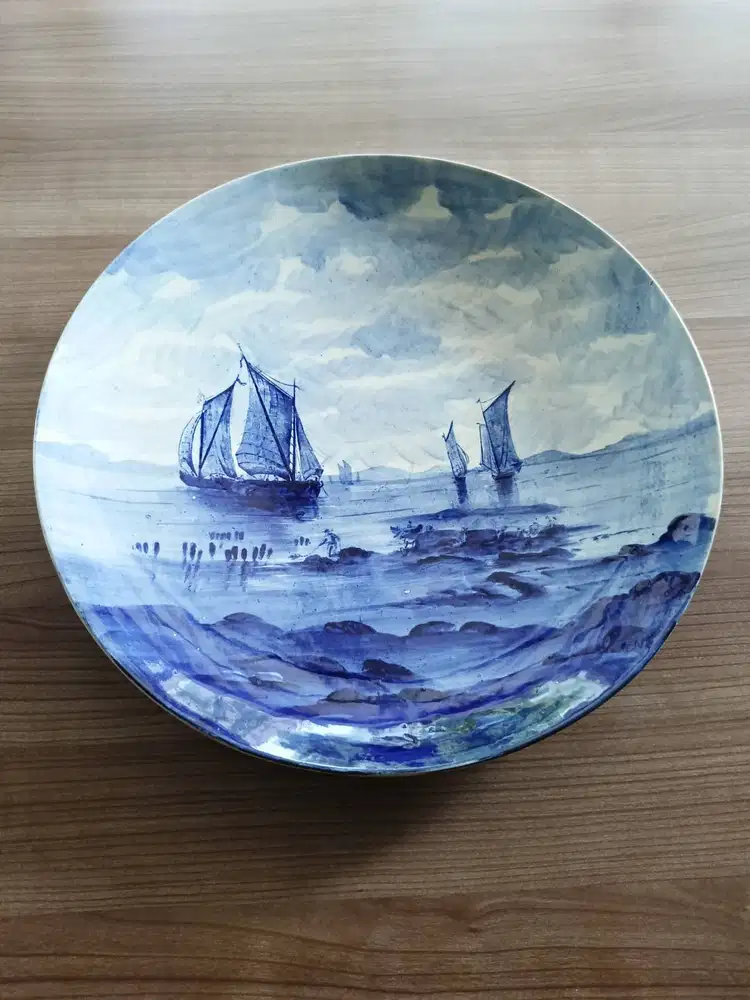 JUAL PIRING PAJANGAN KERAMIK VINTAGE ASLI TIONGKOK