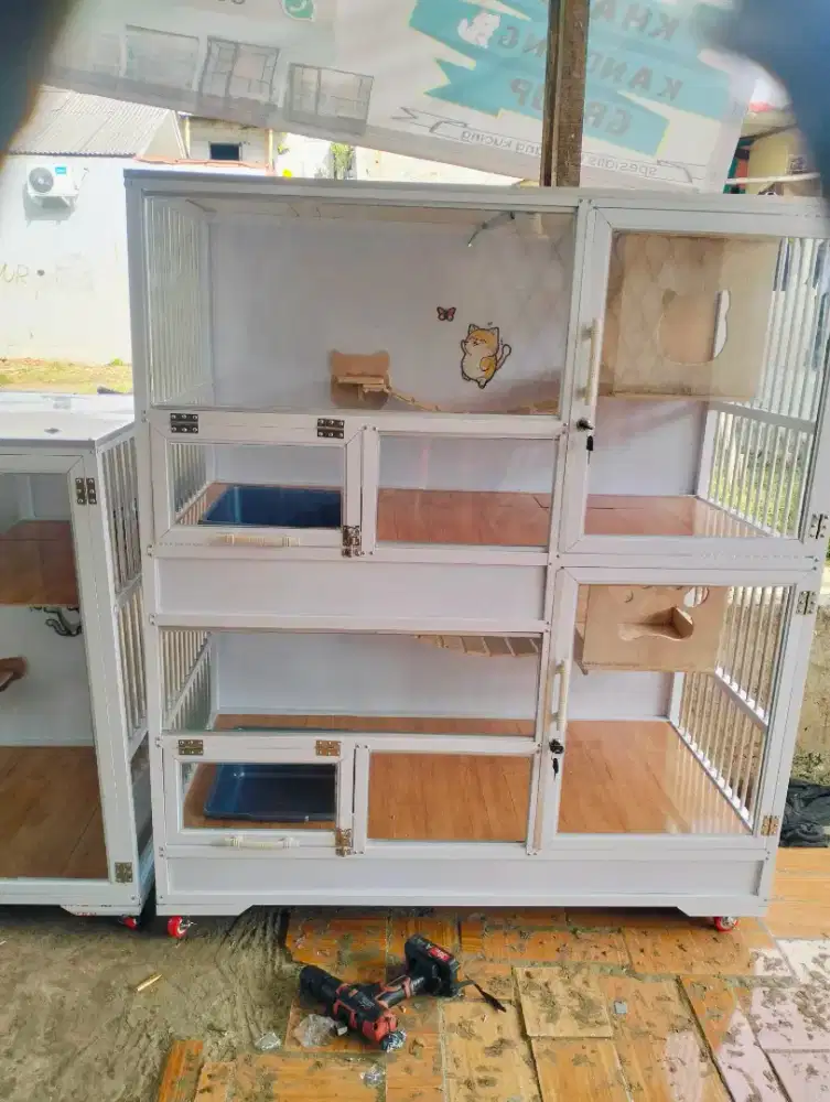 Kandang kucing Alumunium