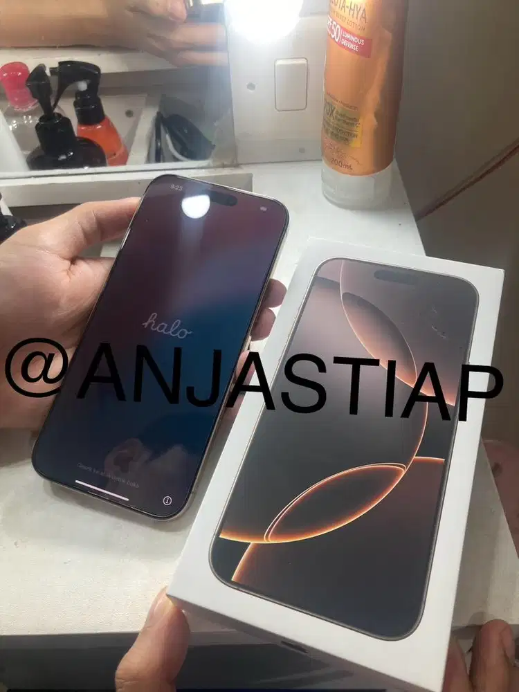 iPhone 16 pro max 256gb Desert Titanium (Gold) garansi resmi ibox indo