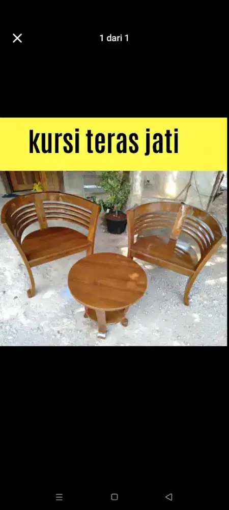 Kursi Teras Cantik 2kursi 1meja