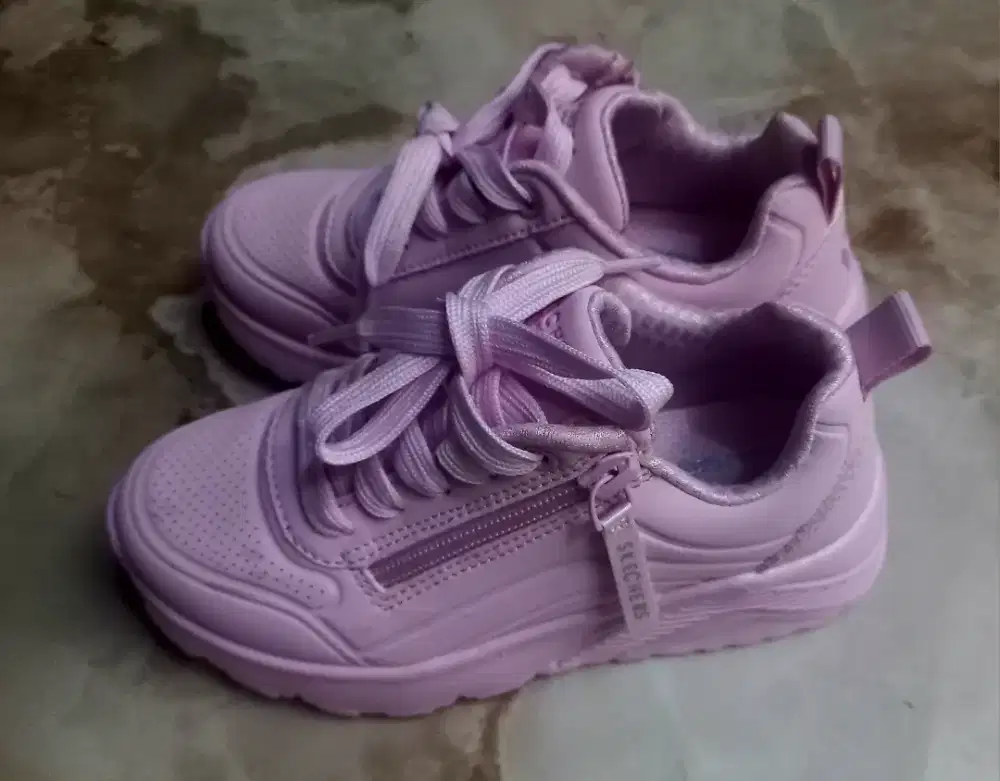 Sepatu Anak Skechers Uno Lite For Girls Casual Shoes Pink