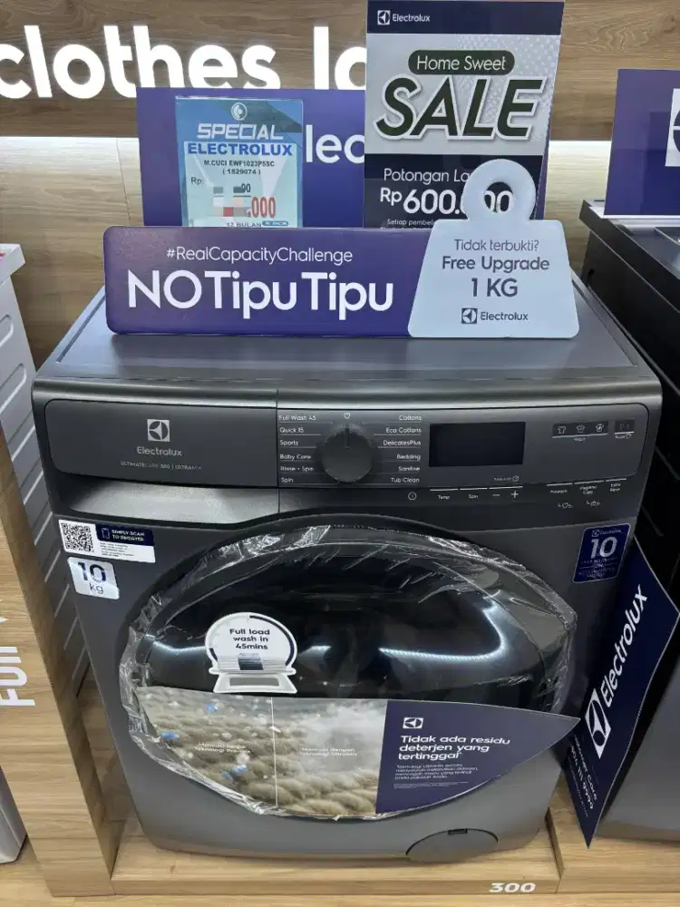 WM Electrolux Front Load kapasitas 11 Kg