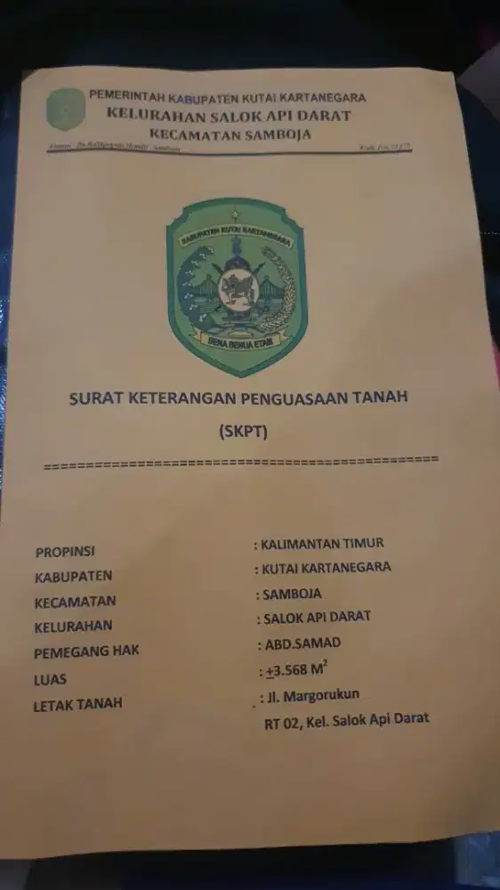 Jual tanah utk investasi