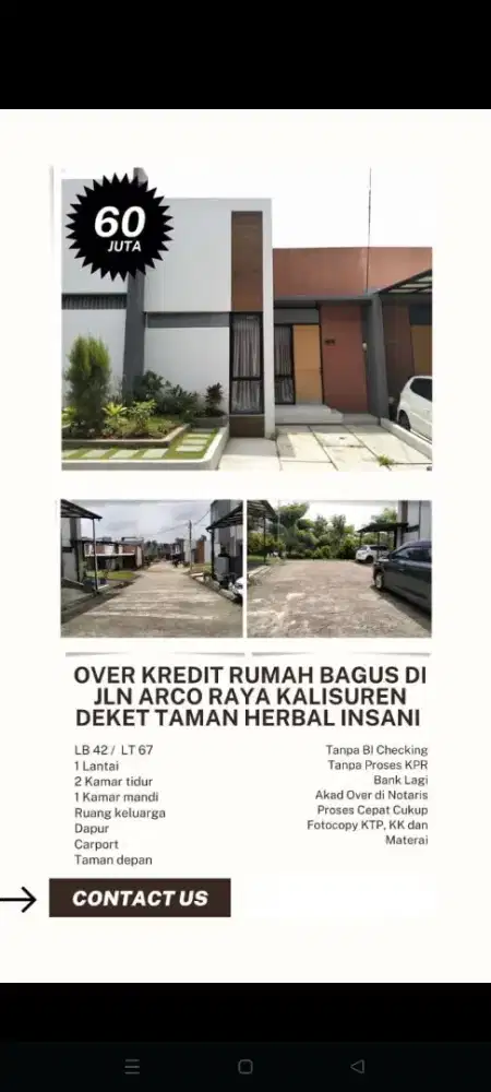 Over Kredit Murah Rumah di Arco Kalisuren